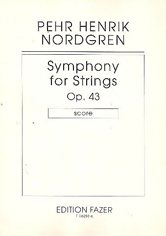 Symphonie für Streicher op. 43, Stro (Part.)