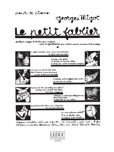 G. Migot: Le Petit Fablier No.8, Klav