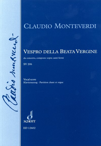 C. Monteverdi: Vespro della Beata Vergine SV 206 SV 206