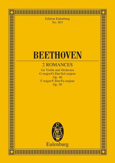 DL: L. v. Beethoven: 2 Romanzen G-Dur und F-Dur, VlOrch (Stp