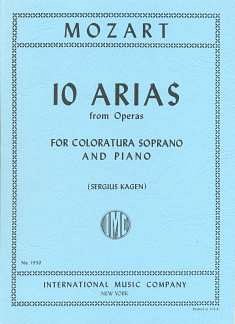 W.A. Mozart: Arie Di Coloritura Per Soprano (10) (K, GesKlav