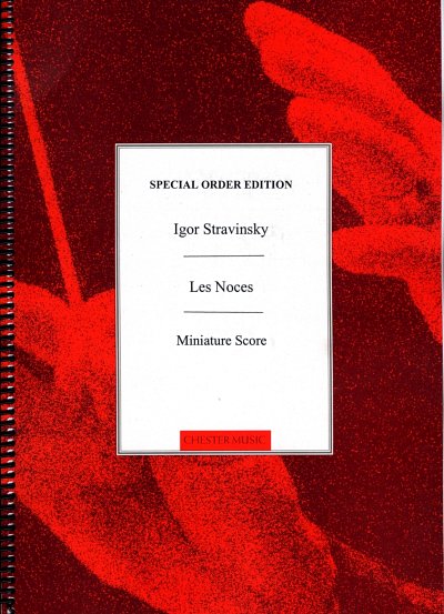 I. Strawinsky: Les Noces (1922- Miniature Score) (Stp)