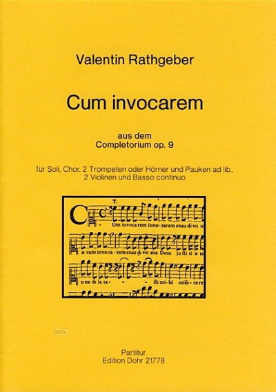 J.V. Rathgeber: Cum invocarem op. 9 (Part.)