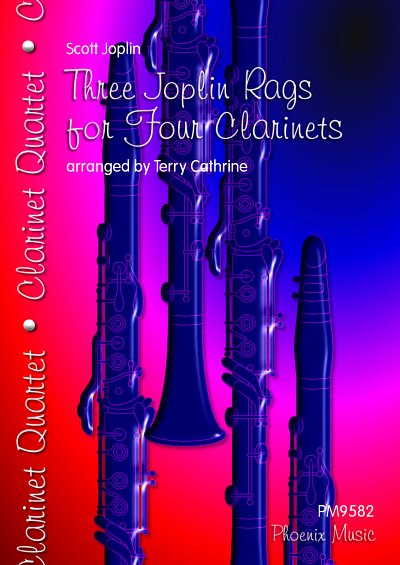 DL: S. Joplin: Three Joplin Rags for Four Clarinets, 4Klar