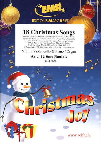 J. Naulais: 18 Christmas Songs, VlVcKlv/Org (KlavpaSt)