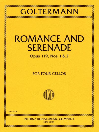 G. Goltermann: Romance and Serenade op. 119/1-, 4Vc (Stsatz)