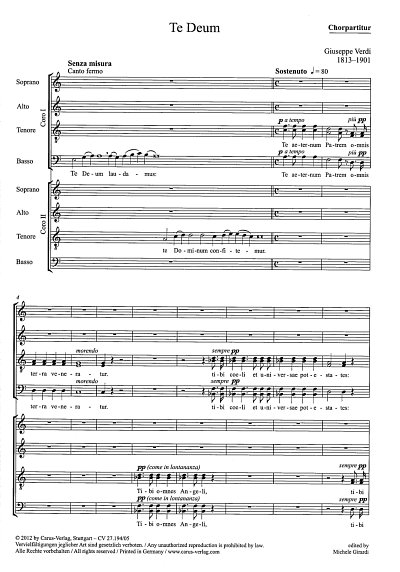 G. Verdi: Te Deum