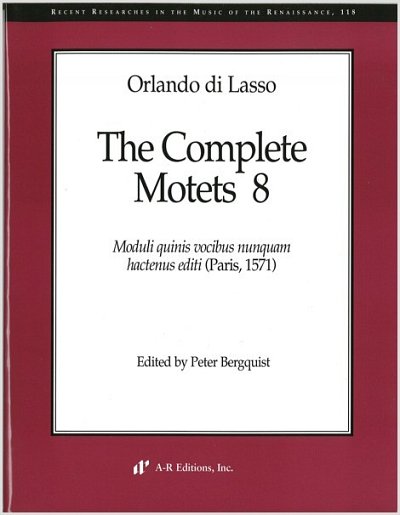 O. di Lasso: The Complete Motets 8, 5Ges (Part.)