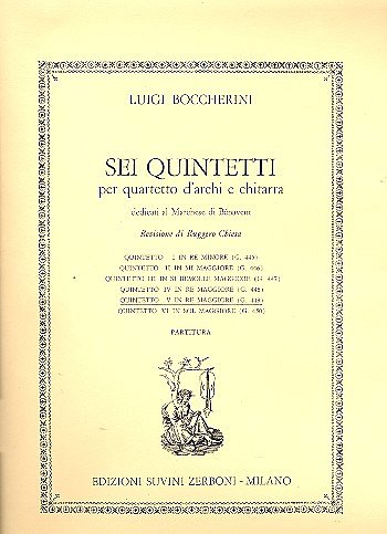 L. Boccherini: Quintetto N. 5 Partitura
