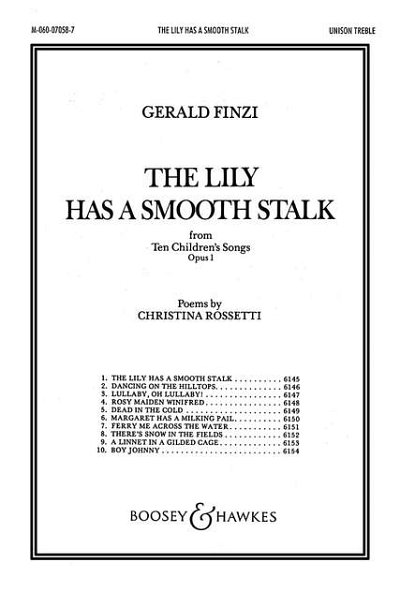 G. Finzi: Ten Children's Songs op. 1/1, GchKlav (Part.)