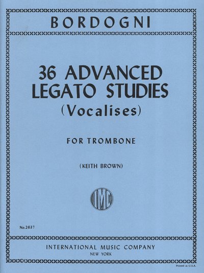 M. Bordogni: 36 Advanced Legato Studies, Pos