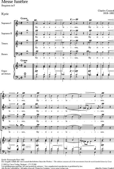 C. Gounod: Messe Funebre (Requiem F-Dur)