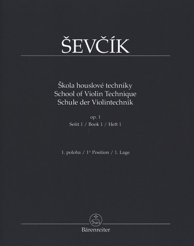O. _ev_ík: Schule der Violintechnik op.1/1, Viol