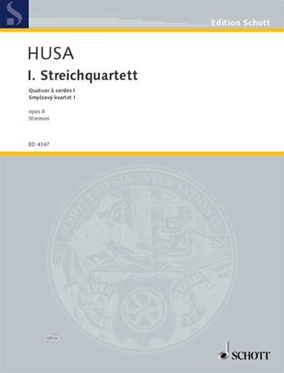 K. Husa: 1. Streichquartett op. 8 , 2VlVaVc (Stsatz)