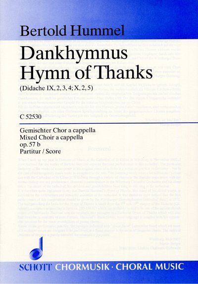 B. Hummel: Dankhymnus op. 57b  (Chpa)