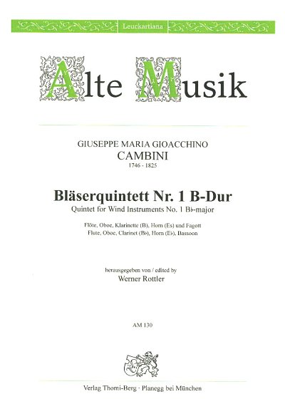 G. Cambini: Quintett 1 B-Dur