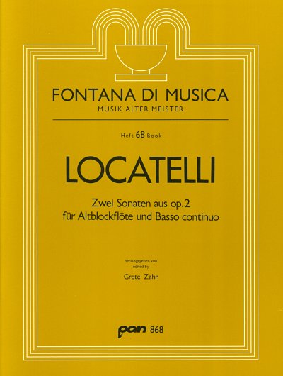 P.A. Locatelli: 2 Sonaten Aus Op 2 Fontana Di Musica Heft 68