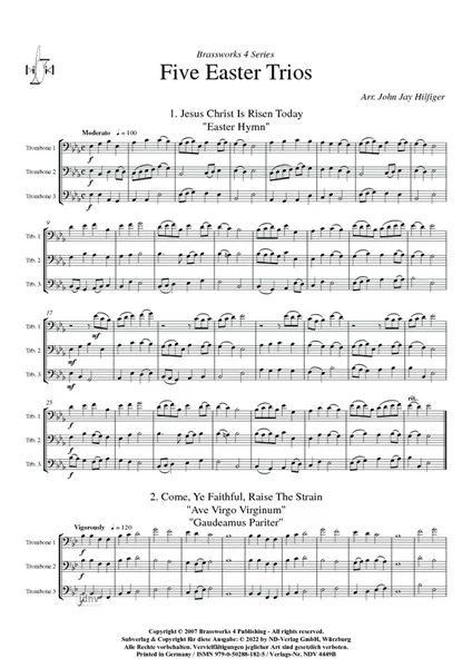 Fünf Oster-Trios, 3Pos (Pa+St) (1)