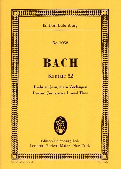 J.S. Bach: Kantate Nr. 32 (Dominica 1 post Epiphanias) BWV 32