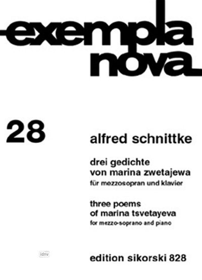 A. Schnittke: 3 Gedichte von Marina Zwetajewa für Mezzosopran und Klavier
