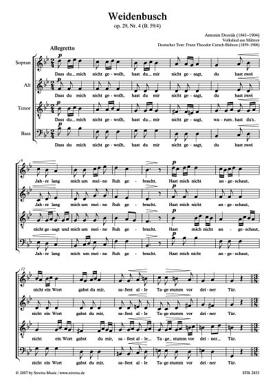 DL: A. Dvo?ak: Weidenbusch op. 29, Nr. 4 (B. 59/4)
