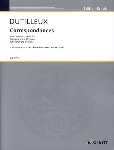 H. Dutilleux: Correspondances , GesSOrch (KA)