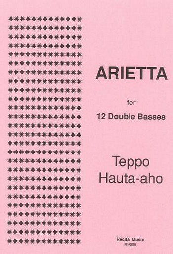 T. Hauta-Aho: Arietta For 12 Double Basses (Pa+St)