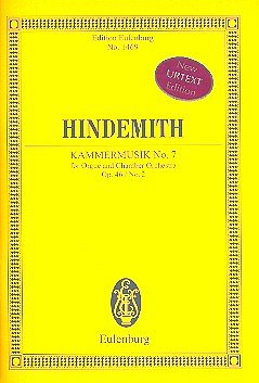 P. Hindemith: Kammermusik 7 Op 46/2 Eulenburg Studienpartitu