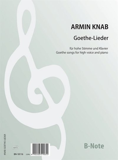 K.A. (1881-1951): Zwölf Lieder nach Goethe für hohe, GesKlav