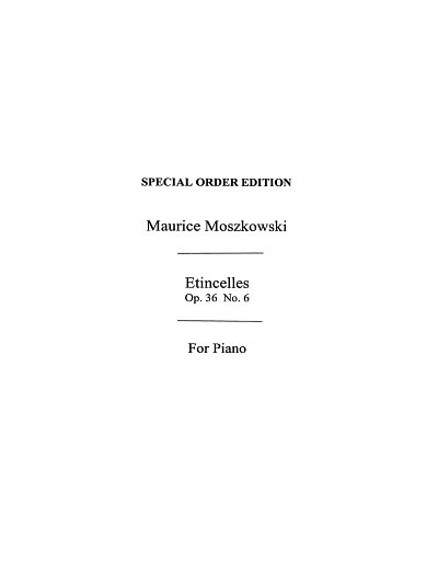 M. Moszkowski: Etincelles Op.36/6