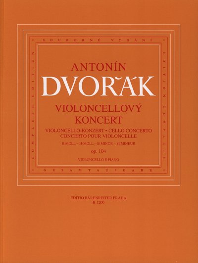 A. Dvo_ák: Konzert h-Moll op.104 für Violoncell, VcKlav (KA)