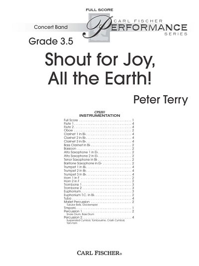 P. Terry: Shout for Joy, All the Earth!, Blaso (Part.)