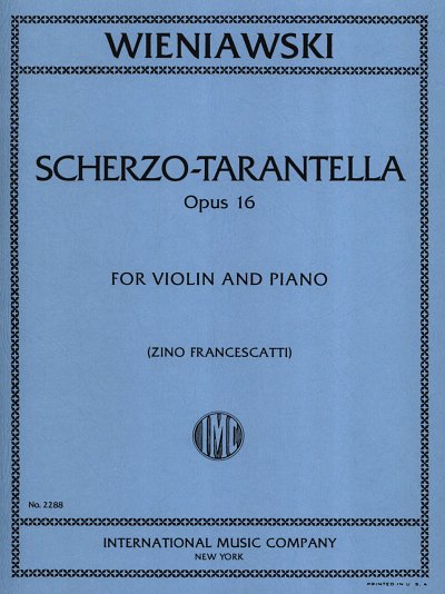 H. Wieniawski: Scherzo Tarantella Op. 16 , VlKlav (KlavpaSt)