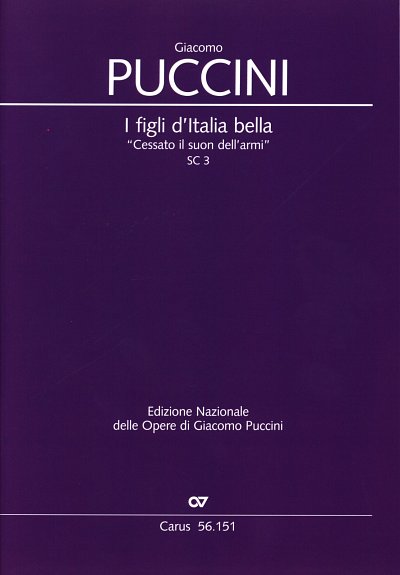 G. Puccini: I figli d'Italia bella, GesTGchOrch (Part.)