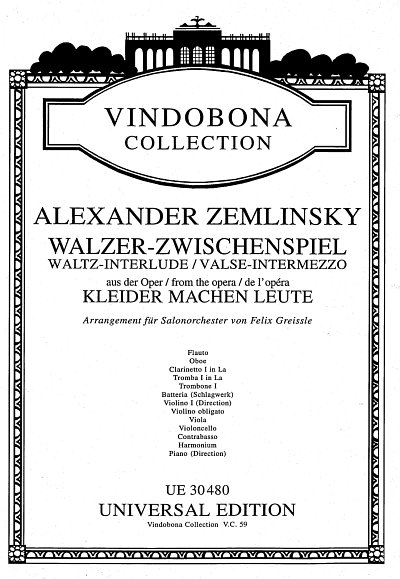 A. v. Zemlinsky: Walzer-Zwischenspiel  (Stsatz)