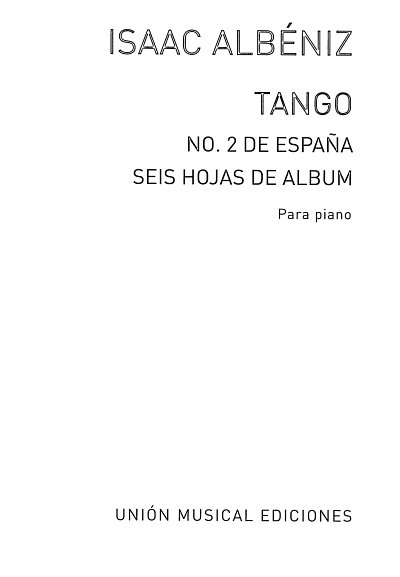 I. Albéniz: Tango, Klav