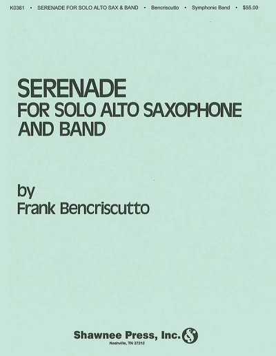 Serenade for Solo Alto Saxophone and Band, Blaso (Pa+St)