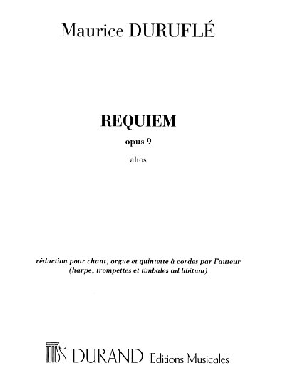 M. Duruflé: Requiem op. 9, GesGchStroOr (Vla)