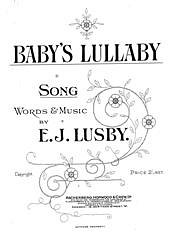 DL: E.J. Lusby: Baby's Lullaby, GesKlav