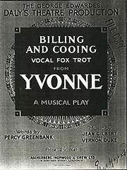 DL: J. Gilbert: Billing And Cooing (from 'Yvonne'), GesKlav