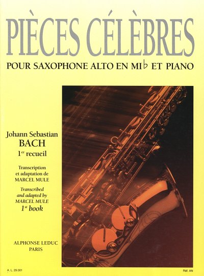 J.S. Bach: Pièces Célèbres Vol.1, ASaxKlav (Bu)