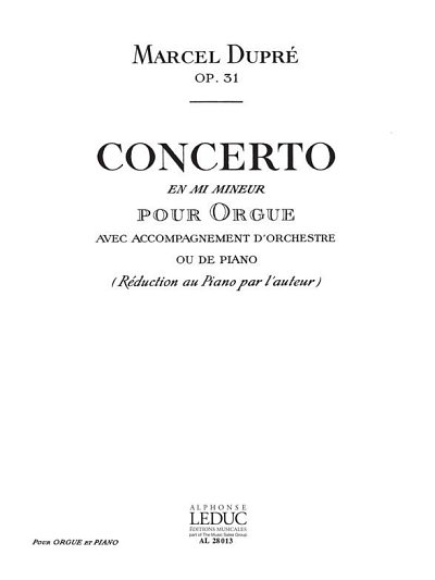 Concerto En Mi Mineur Op31, Org
