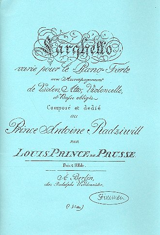 L.F.P.v. Preussen: Klavierquintett (Forellen-Be., Violine, V