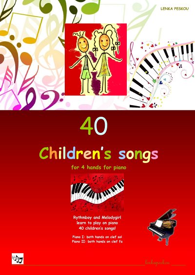 DL: L. Peskou: 40 Children's Songs for 4 hands for piano, Kl