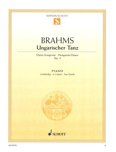 J. Brahms: Ungarischer Tanz Nr. 5, Klav4m (Sppa)