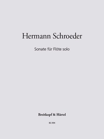 H. Schroeder: Sonate, Fl