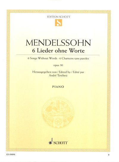 F. Mendelssohn Barth: 6 Lieder ohne Worte op. 30 , Klav