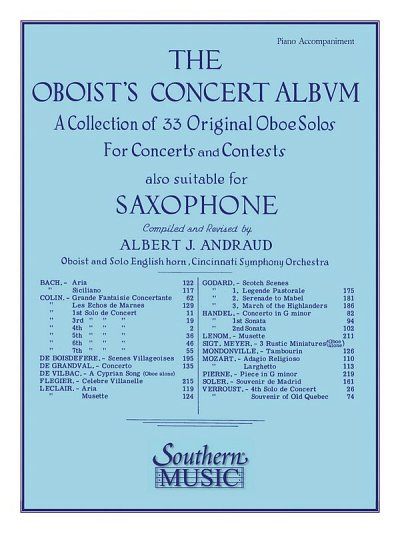 Oboist's Concert Album, Ob