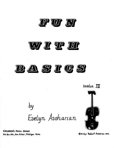 E. Avsharian: Fun With Basics III, Viol