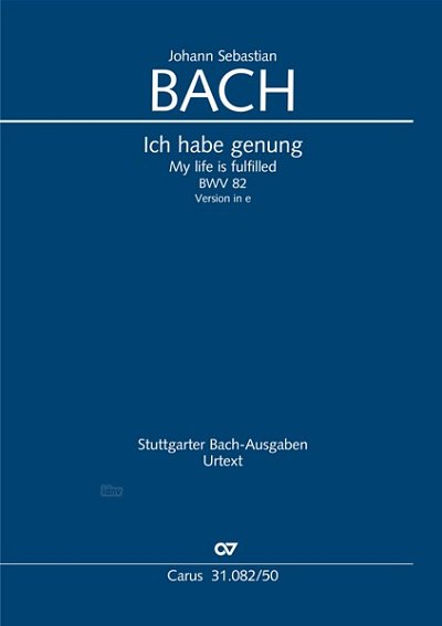 DL: J.S. Bach: Ich habe genung e-Moll BWV 82, BWV3 82.2  (Pa